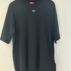 Diesel Men's Black Tee with Logo